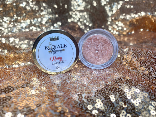 Royale Flyness “Ruby” pink Himalayan lip scrub